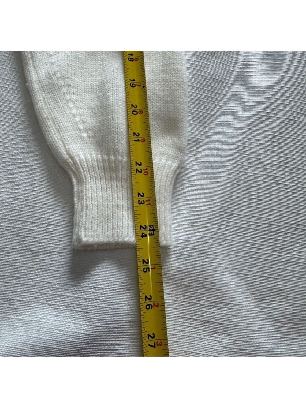 Parkhurst Red and White Preppy Argyle V-Neck Sweater Acrylic Large - Picture 8 of 8